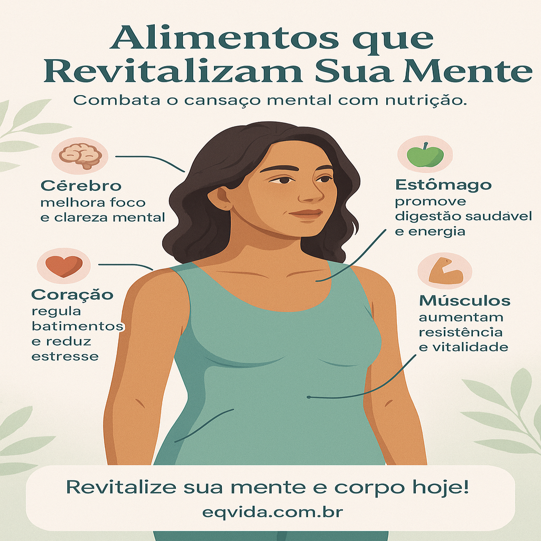 Alimentos que Ajudam a Combater o Cansaço Mental