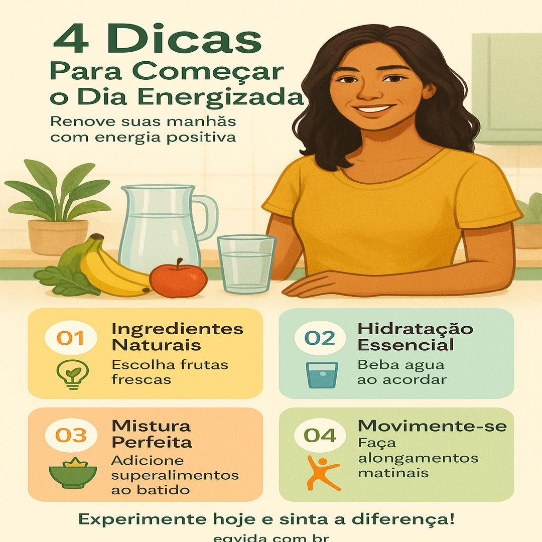 Descubra o Batido Energético para Começar o Dia Bem