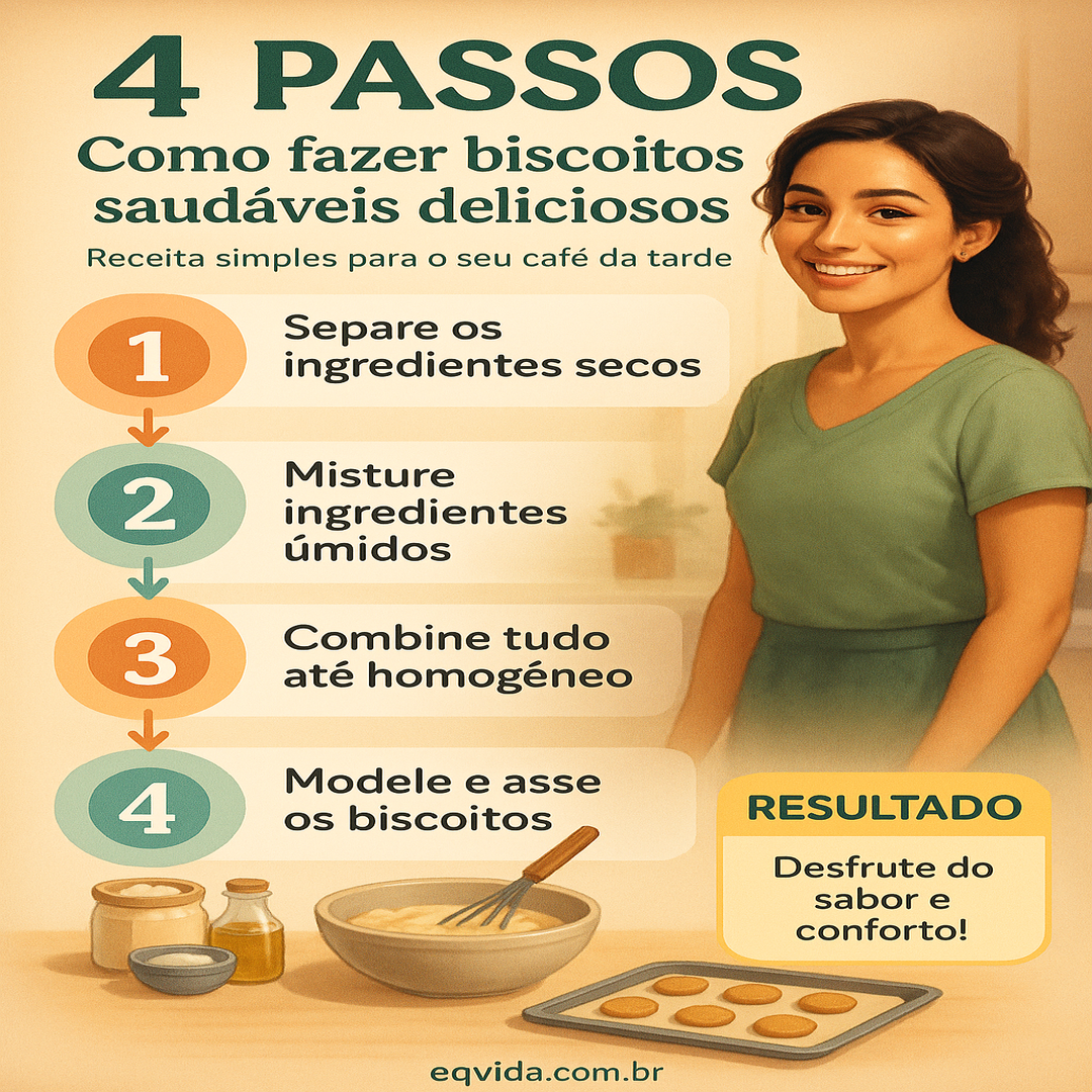 Biscoitos saudáveis para o café da tarde que confortam