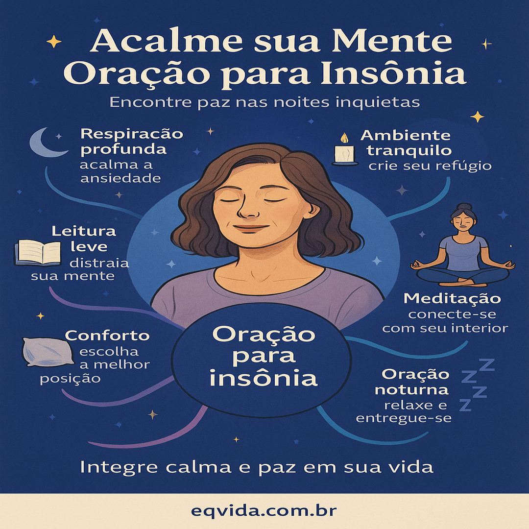 Oração para acalmar a mente em noites de insônia