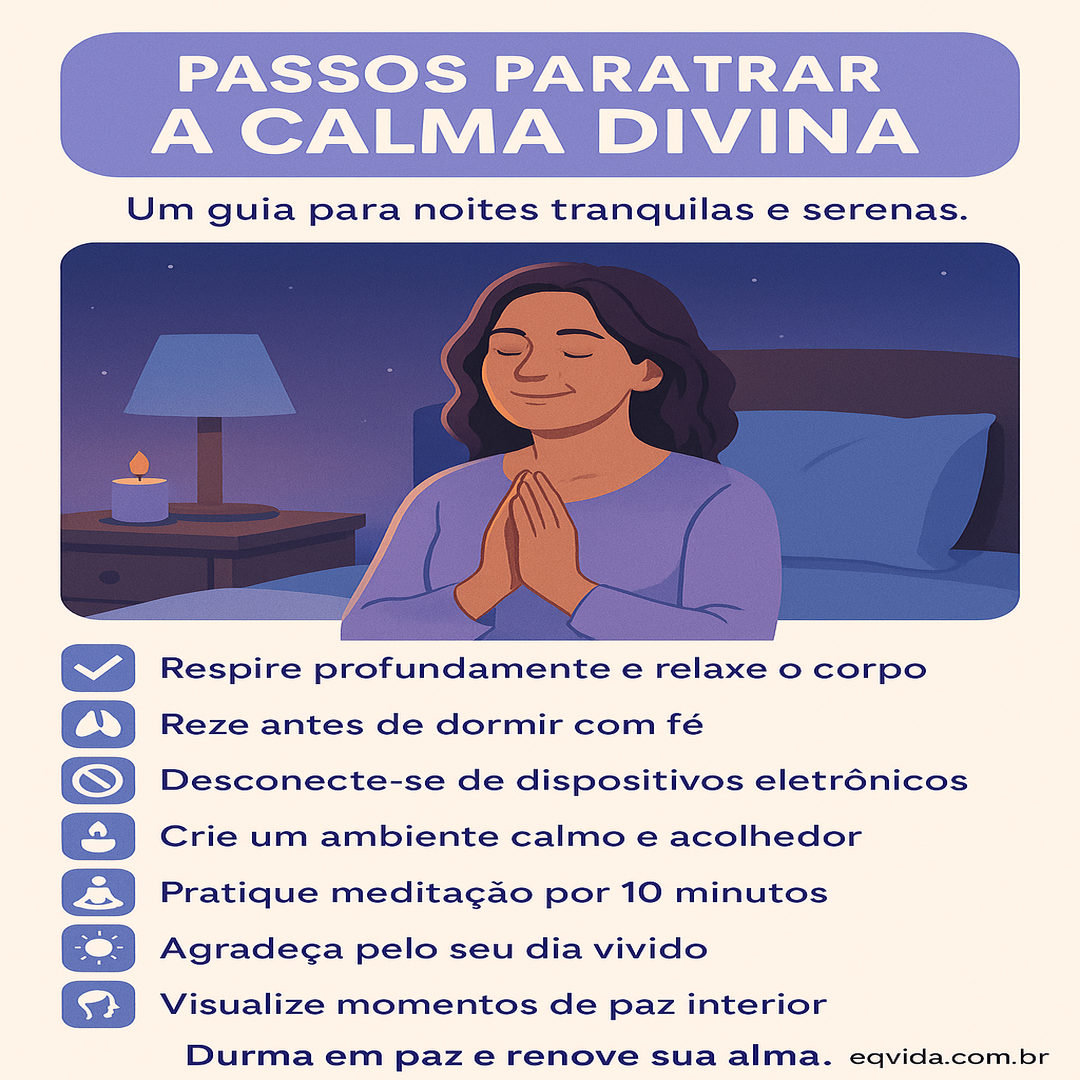 Oração para Dormir em Paz e Encontrar a Calma Divina