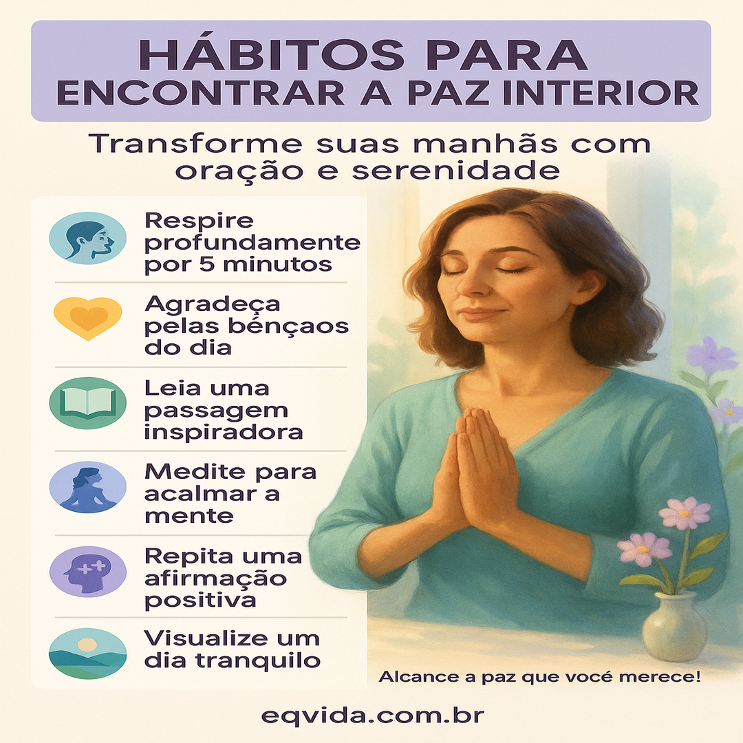 Oração da Manhã: Encontre a Paz Que Você Merece