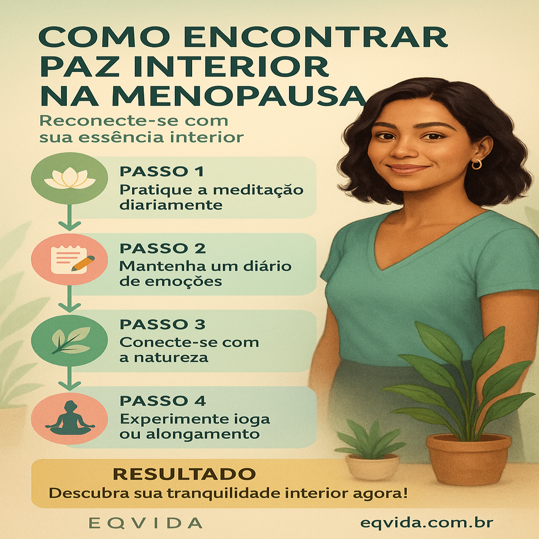 Como encontrar paz interior durante a menopausa