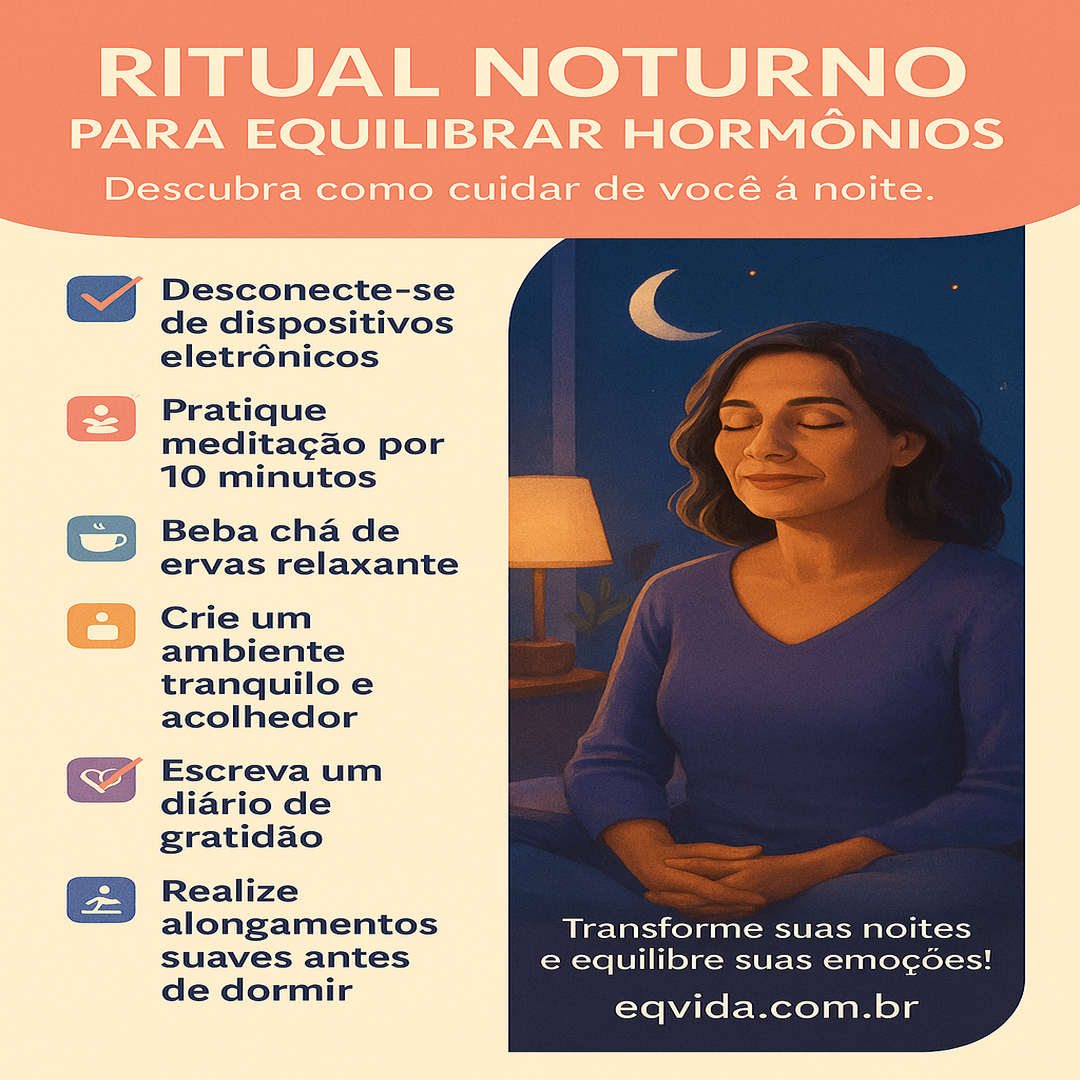 Como um Ritual Noturno Pode Aliviar seus Hormônios