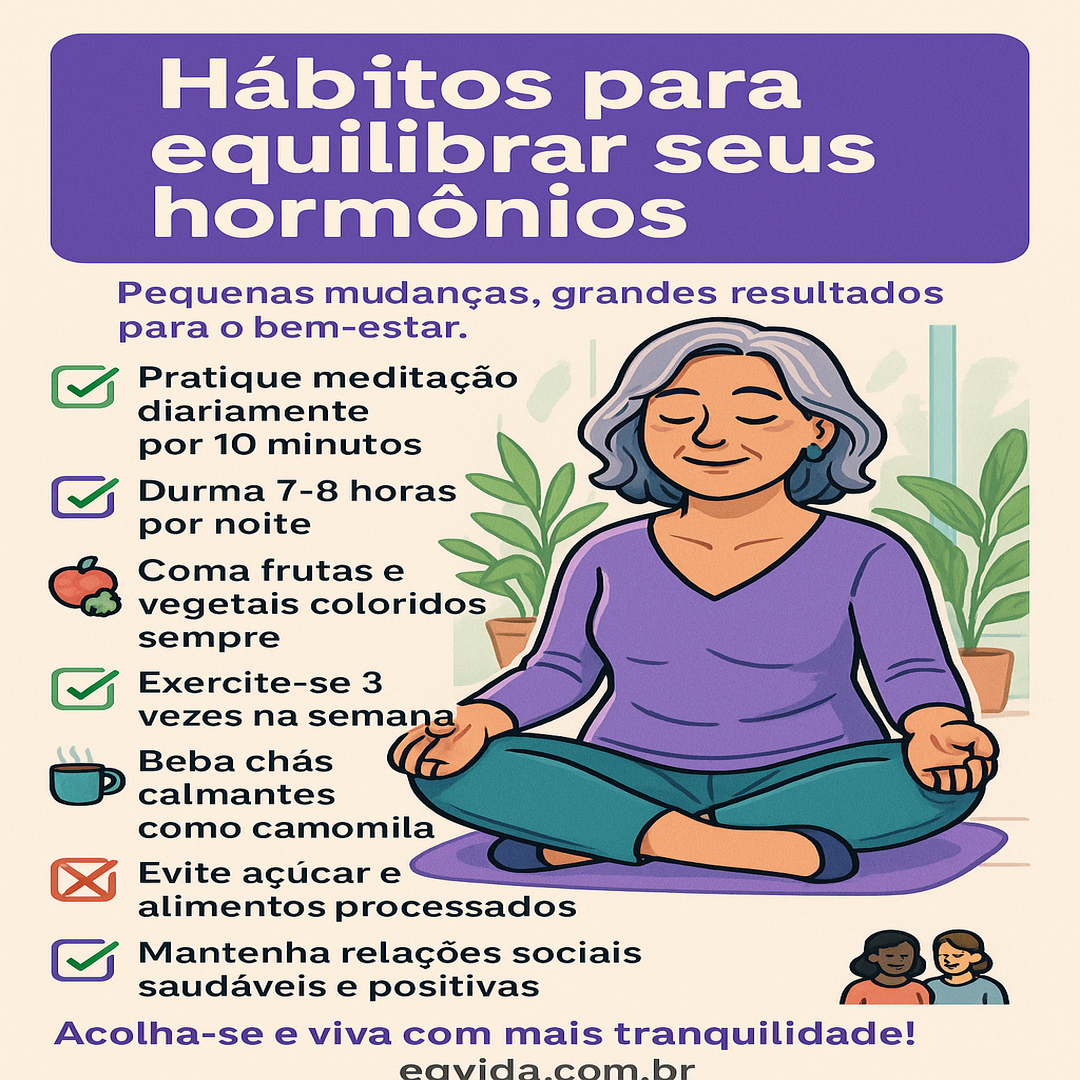 Como sua rotina pode acolher hormônios em paz