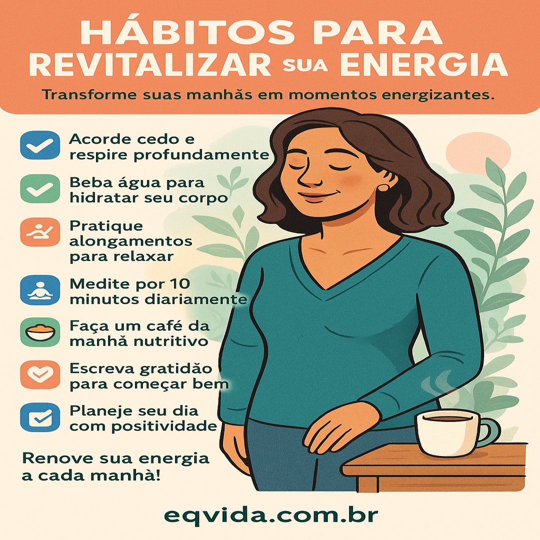 Descubra como a rotina matinal recicla sua energia