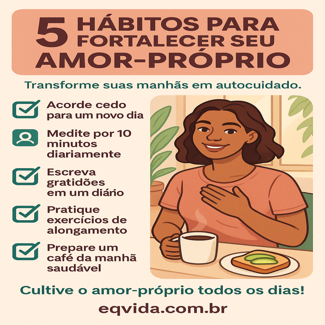 Descubra como a rotina matinal pode fortalecer seu amor-próprio