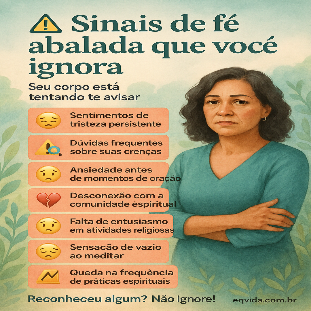 Você percebeu sinais de que sua fé está abalada?