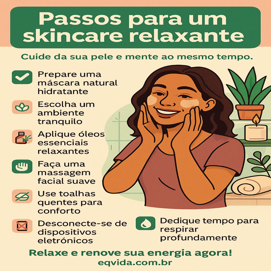 Descubra como um skincare caseiro pode te relaxar