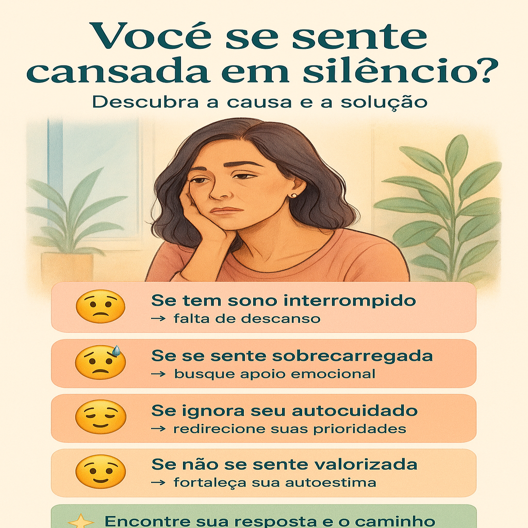Mulher cansada silenciosamente? Aqui está sua carta de apoio