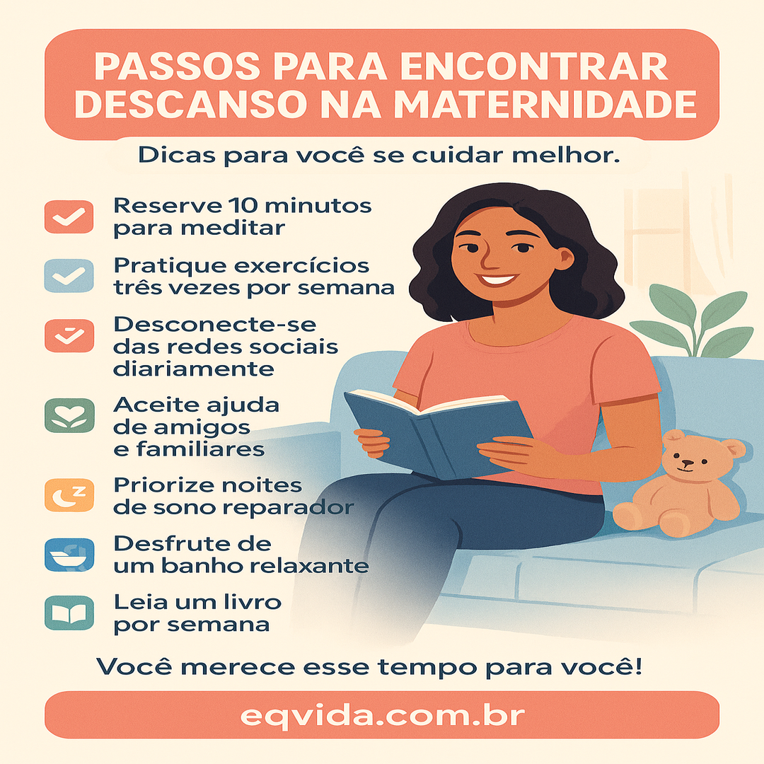 Mãe, como encontrar descanso no caos da maternidade?