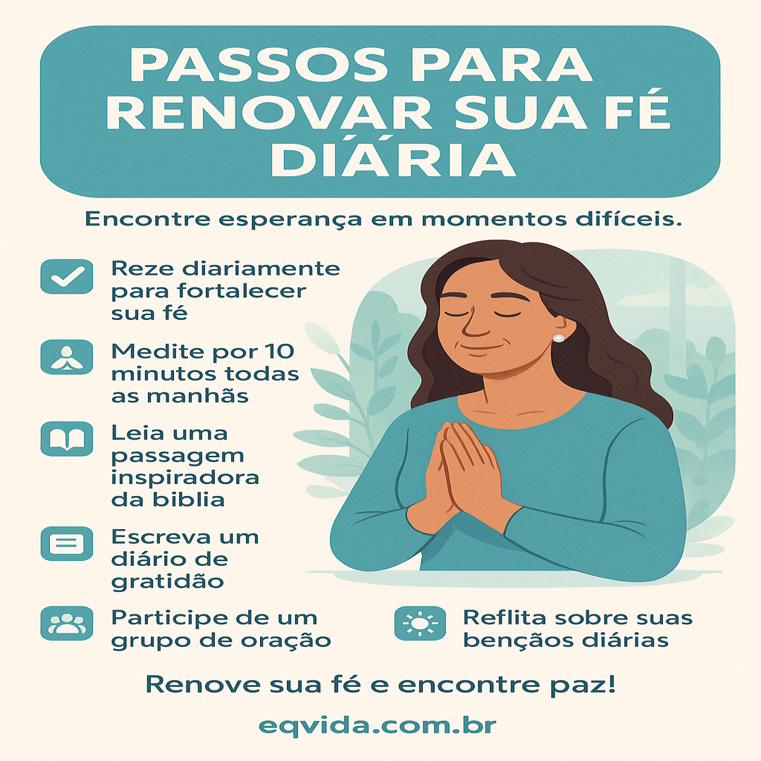 Como uma Oração Pode Renovar Sua Fé em Dias Difíceis