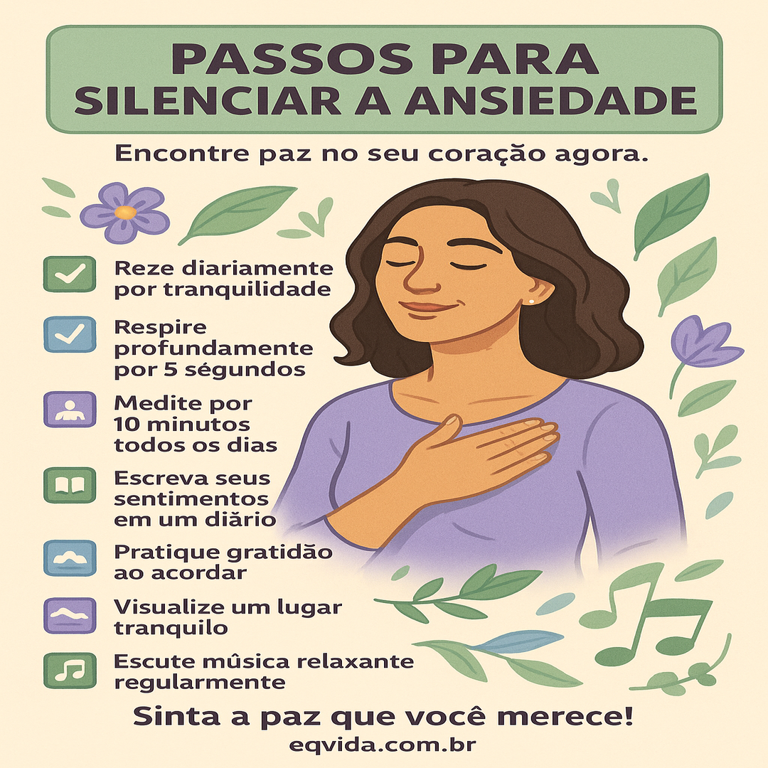 Oração para Silenciar a Ansiedade do Coração e Encontrar Paz