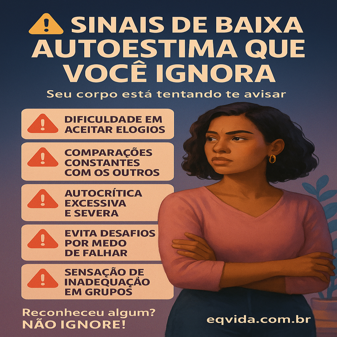 Você reconhece esses sinais de baixa autoestima em você?