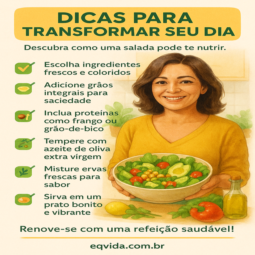 Salada Vibrante: A Receita que Pode Transformar Seu Dia